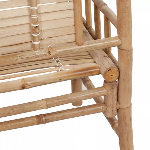 Garden Bench 120 Cm Bamboo Image 3