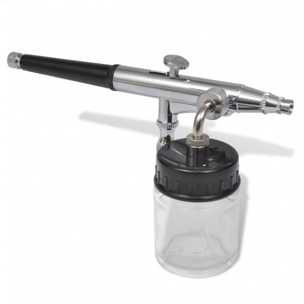 Airbrush Set With Glass Jar 0.2 / 0.3 / 0.5 Mm Nozzles Image 5