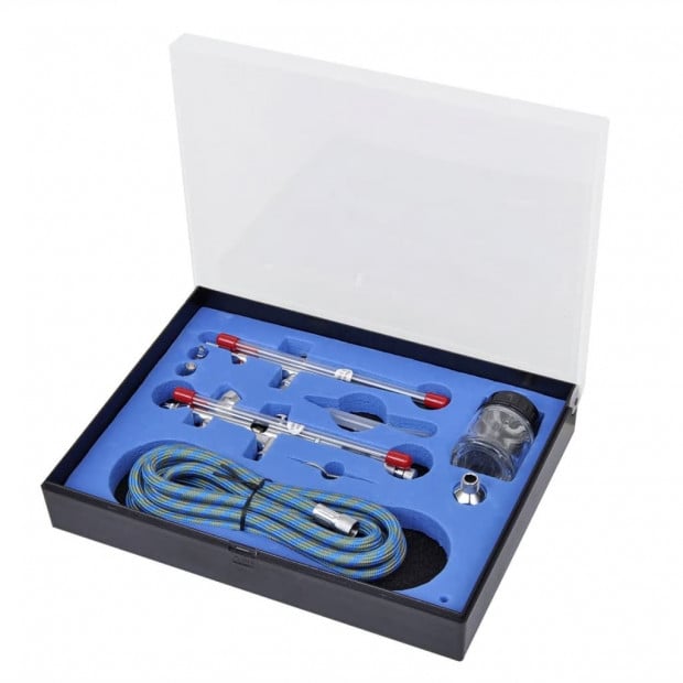 Airbrush Set With 2 Spray Guns Image 2