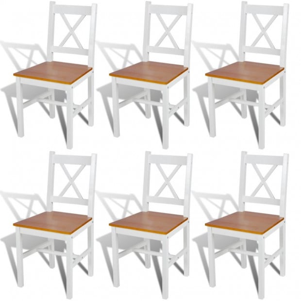 Dining Chairs Set of 6 - White