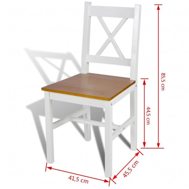 Dining Chairs Set of 6 - White Image 5