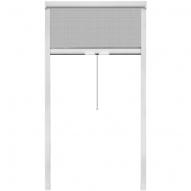White Roll Down Insect Screen For Windows 100 X 170 Cm