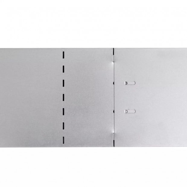 5pc Lawn Garden Fence Flexible Galvanised Steel 100 X 15cm Set Image 7