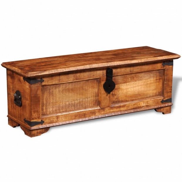 Storage Chest Rough Mango Wood Image 4