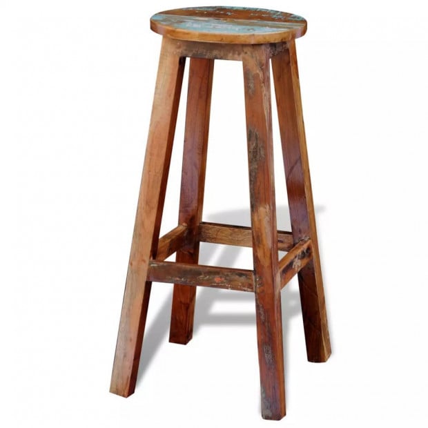 Bar Stool Reclaimed Solid Wood Image 2