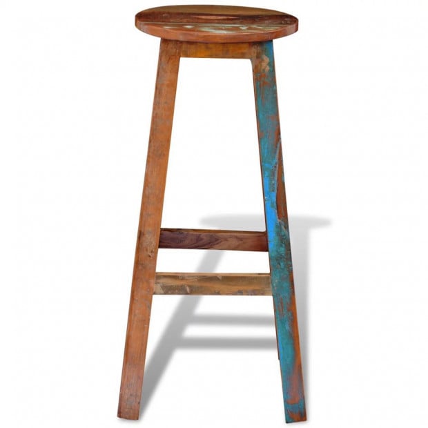 Bar Stool Reclaimed Solid Wood Image 6