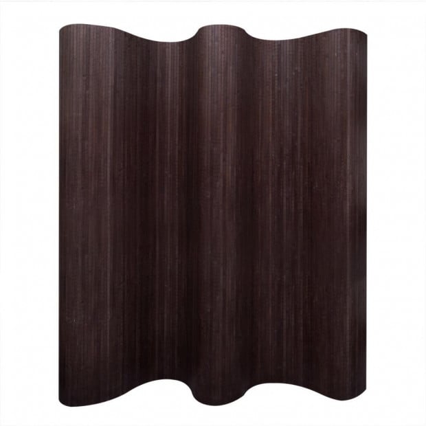 Room Divider Bamboo Dark Brown 250x165 Cm