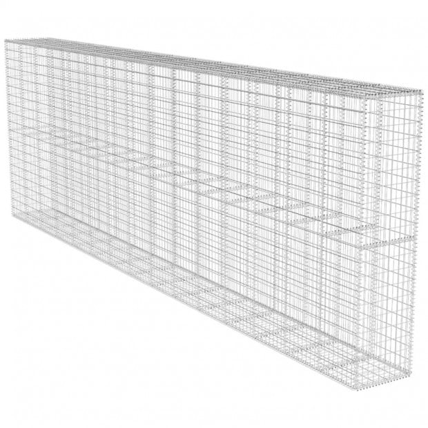 Gabion Wall With Cover Galvanised Steel 600x50x200 Cm Image 2