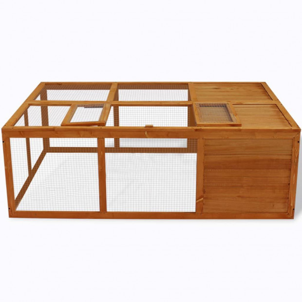 Outdoor Foldable Wooden Animal Cage Image 2