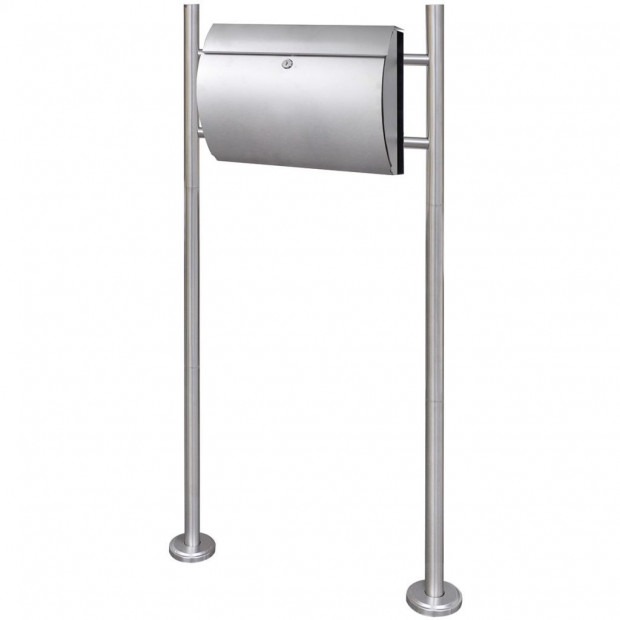 Mailbox On Stand Stainless Steel