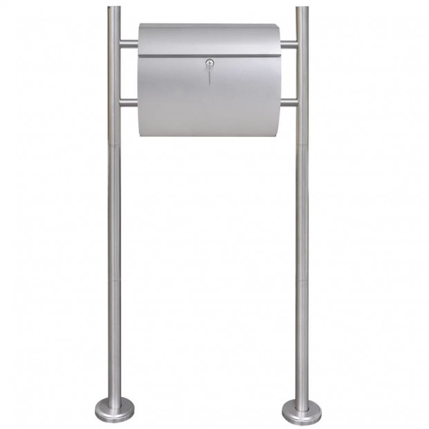 Mailbox On Stand Stainless Steel Image 2
