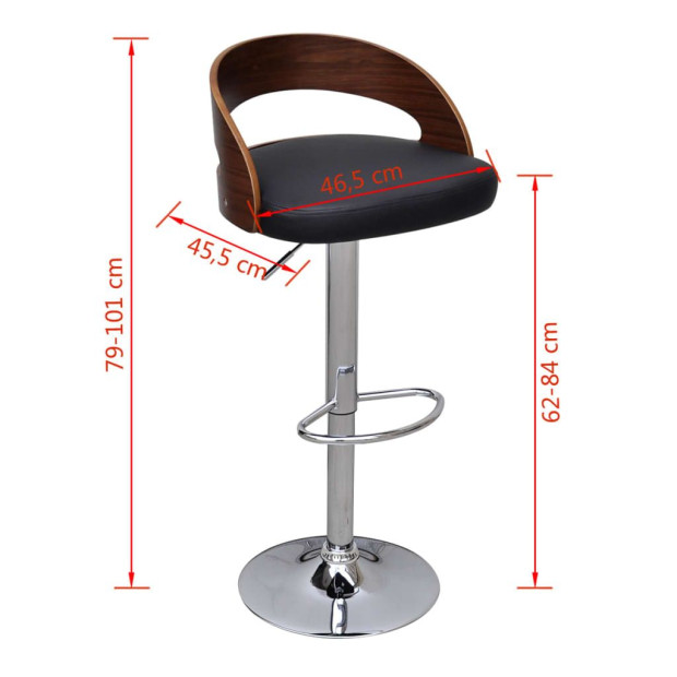 Bar Stools 2 Pcs Bent Wood Image 8