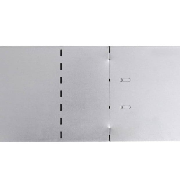 Set Of 10 Flexible Lawn Fence Galvanised Steel 100 X 14 Cm Image 6