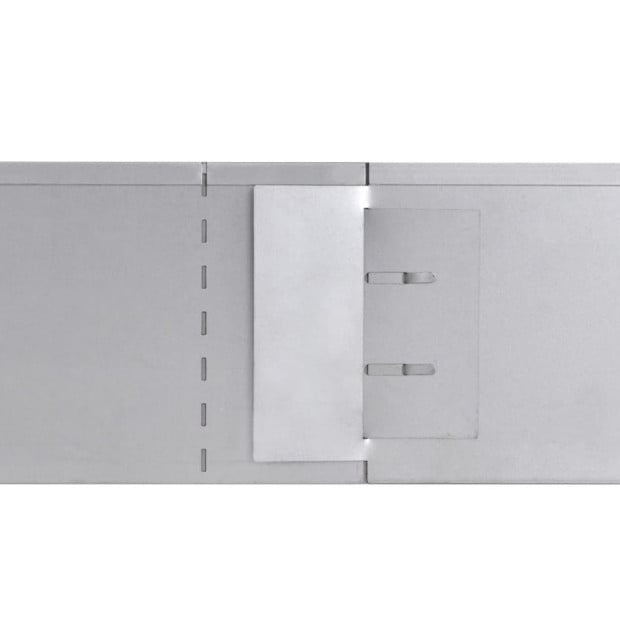 Set Of 10 Flexible Lawn Fence Galvanised Steel 100 X 14 Cm Image 7