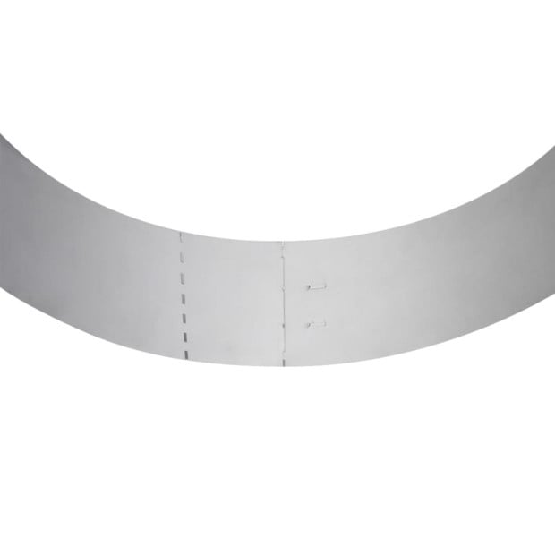 Set Of 10 Flexible Lawn Fence Galvanised Steel 100 X 14 Cm Image 8