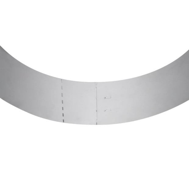 Set Of 15 Flexible Lawn Fence Galvanised Steel 100 X 14 Cm Image 9