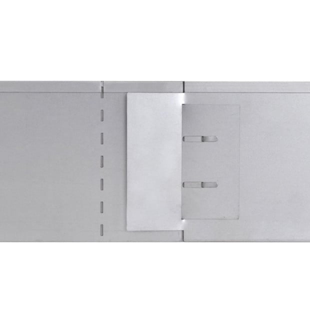 Set Of 20 Flexible Lawn Fence Galvanised Steel 100 X 14 Cm Image 8