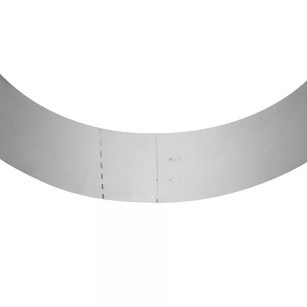Set Of 20 Flexible Lawn Fence Galvanised Steel 100 X 14 Cm Image 9
