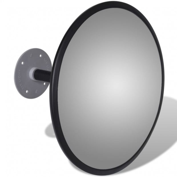 Convex Traffic Mirror Acrylic Black 30 Cm Indoor Image 3