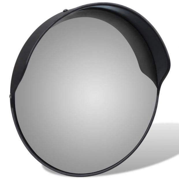 Convex Traffic Mirror Pc Plastic Black 30 Cm Outdoor Image 3