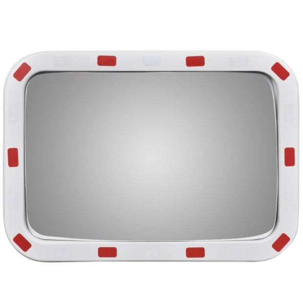 Convex Traffic Mirror Rectangle 40 X 60 Cm With Reflectors Image 2