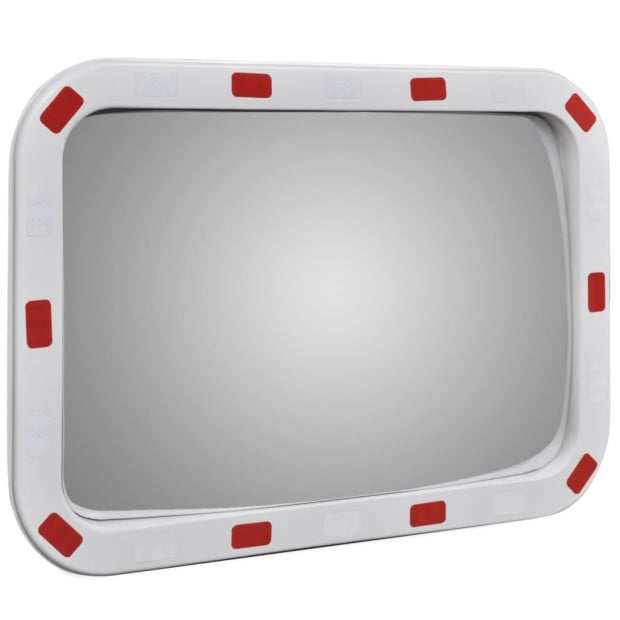 Convex Traffic Mirror Rectangle 40 X 60 Cm With Reflectors Image 3