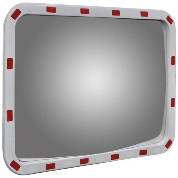 Convex Traffic Mirror Rectangle 60 X 80 Cm With Reflectors Image 3