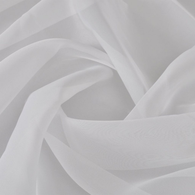 Voile Fabric 1.45 X 20 M White Image 2