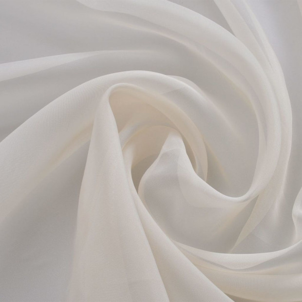 Voile Fabric 1.45 X 20 M Cream Image 2