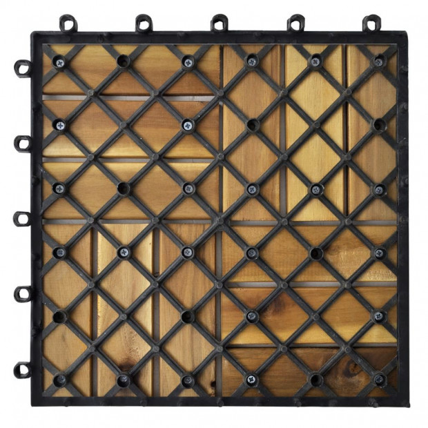 Decking Tiles 30 X 30 Cm Acacia Set Of 20 Image 5