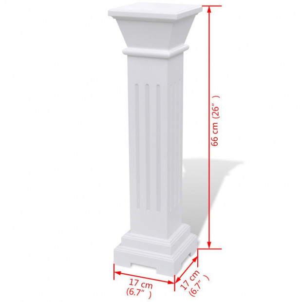Classic Square Pillar Plant Stand Mdf Image 7