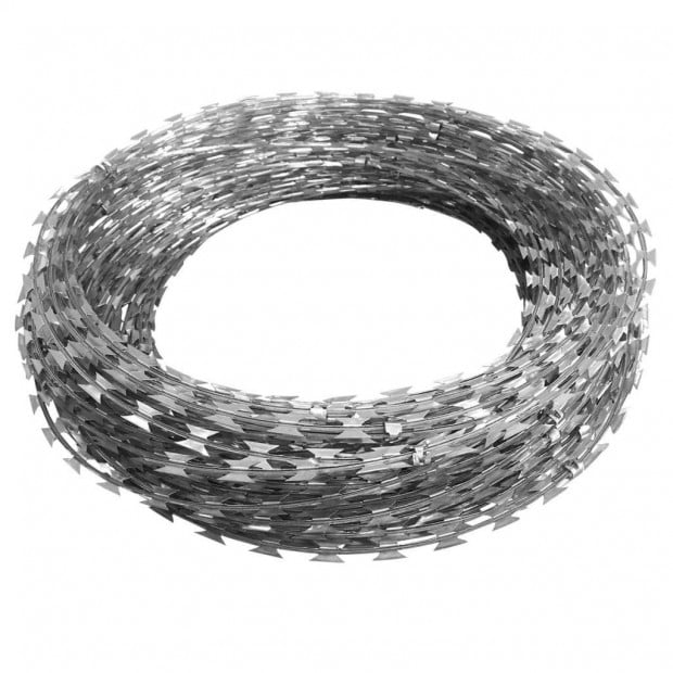 Bto-22 Clipped Concertina Nato Razor Wire Galvanised Steel 60 M Image 3