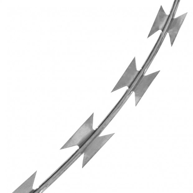 Bto-22 Clipped Concertina Nato Razor Wire Galvanised Steel 60 M Image 5
