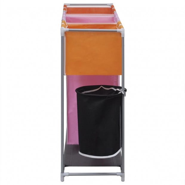 3-section Laundry Sorter Hamper With A Washing Bin Image 4