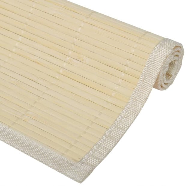 6 Bamboo Placemats 30 X 45 Cm Natural Image 4