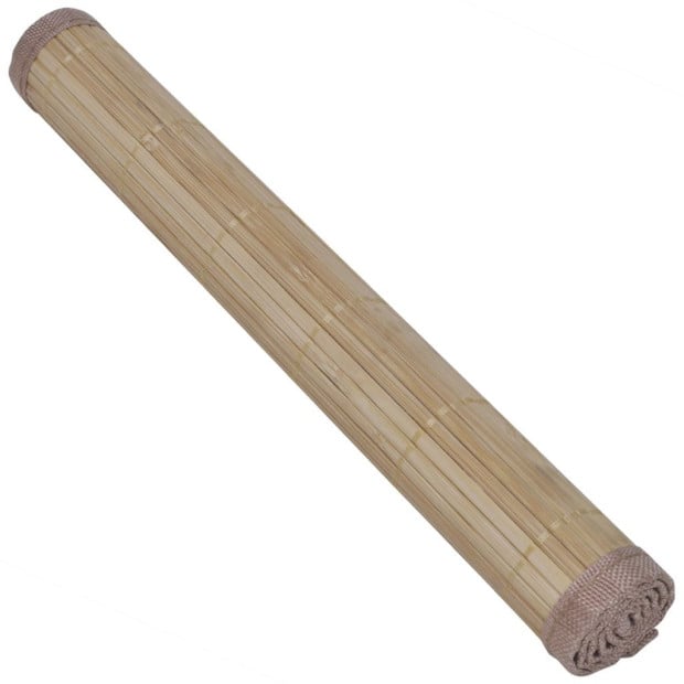 6 Bamboo Placemats 30 X 45 Cm Brown Image 3