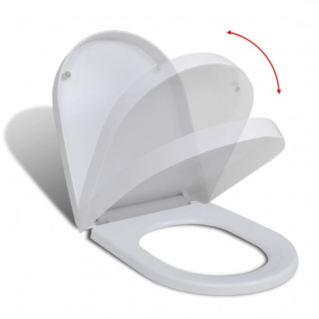 Soft-close Toilet Seat With Quick-release Design White Square Image 2