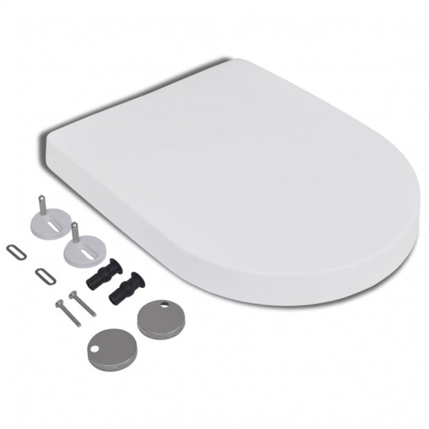 Soft-close Toilet Seat With Quick-release Design White Square Image 3