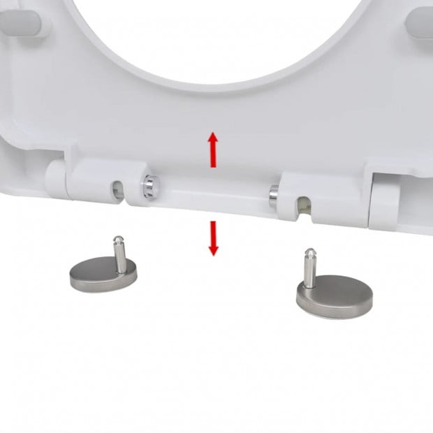 Soft-close Toilet Seat With Quick-release Design White Square Image 7