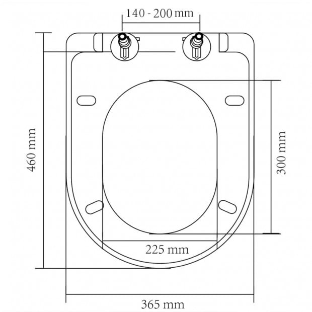 Soft-close Toilet Seat With Quick-release Design White Square Image 8