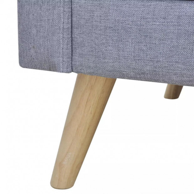 Sofa 2-seater Fabric Light Grey Image 3