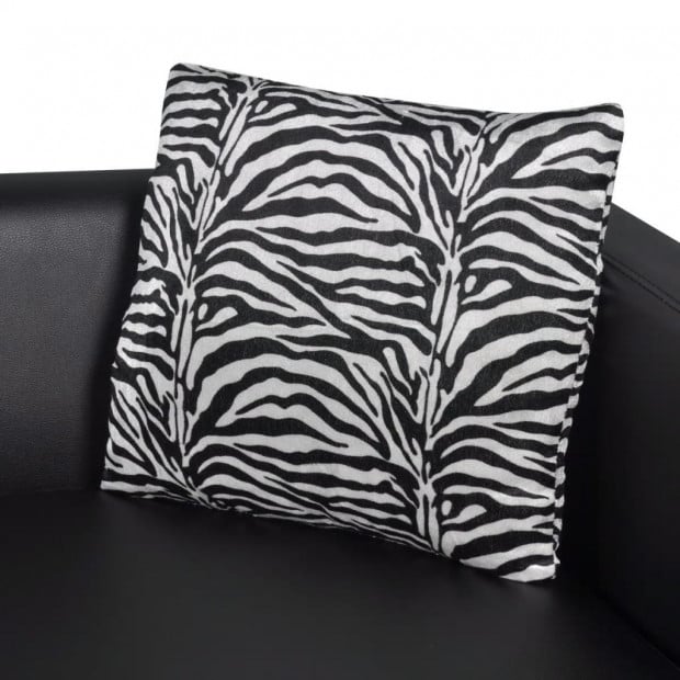 Armchair Black Faux Leather Image 5