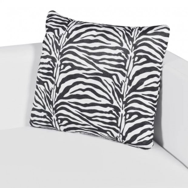 Sofa 2-seater Artificial Leather White Image 5
