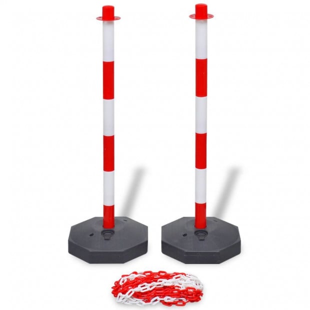 Chain Post Set With 10 M Plastic Chain