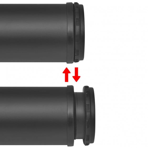Adjustable Table Legs 4 Pcs Black 1100 Mm Image 3