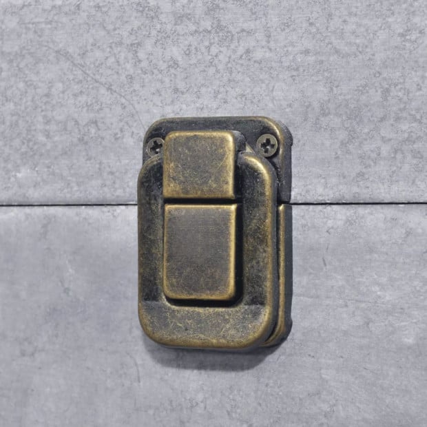 Storage Box Concrete 3 Pcs Square Grey Mdf Image 3