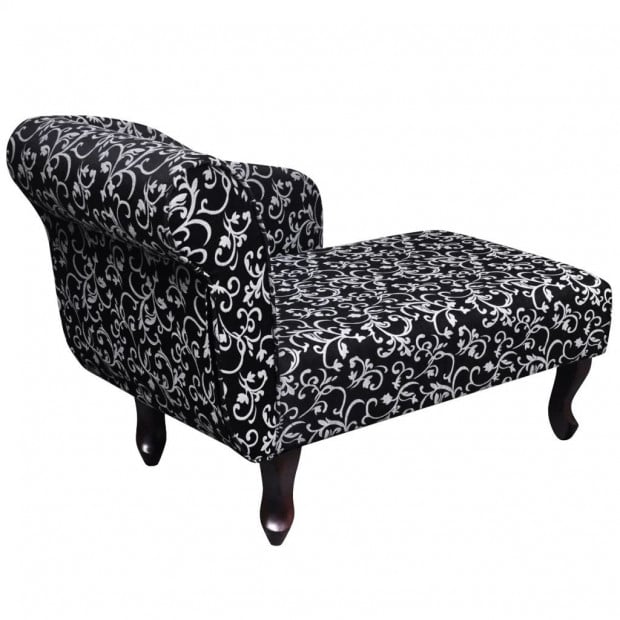 Chaise Longue Black And White Fabric Image 4