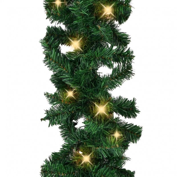 Christmas Garland With Led Lights 10 M Image 3