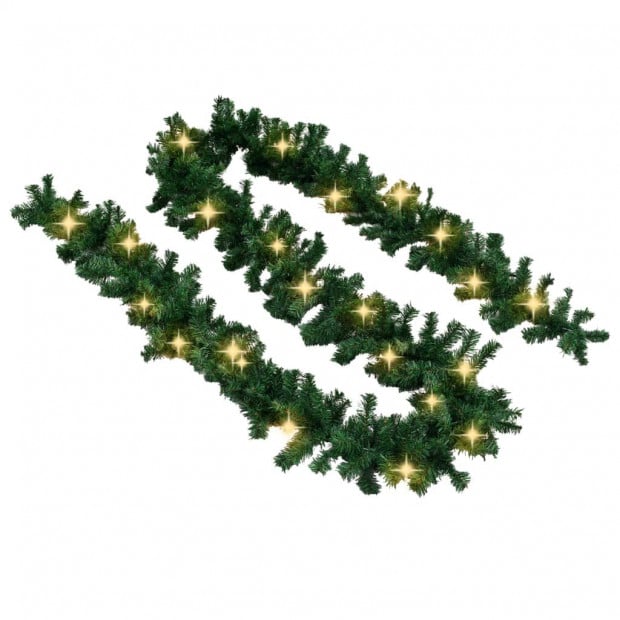 Christmas Garland With Led Lights 10 M Image 4