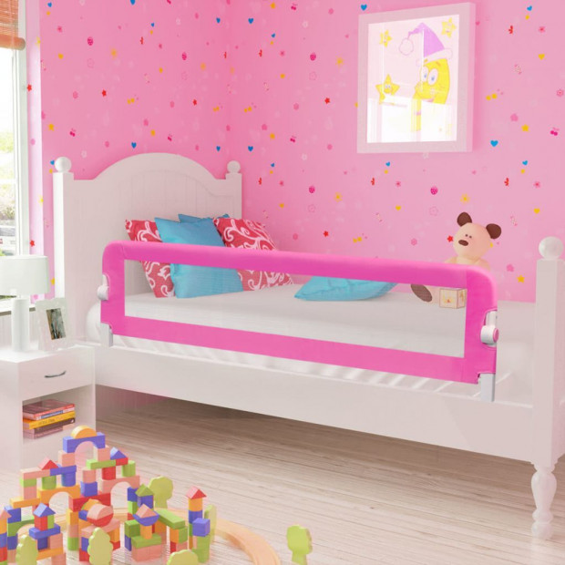 Toddler Safety Bed Rail 150 X 42 Cm Pink Image 2
